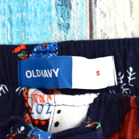 Men's Old Navy Flannel Pajama Pants Sleep Lounge SMALL Magic Mascot NEW - Picture 9 of 10
